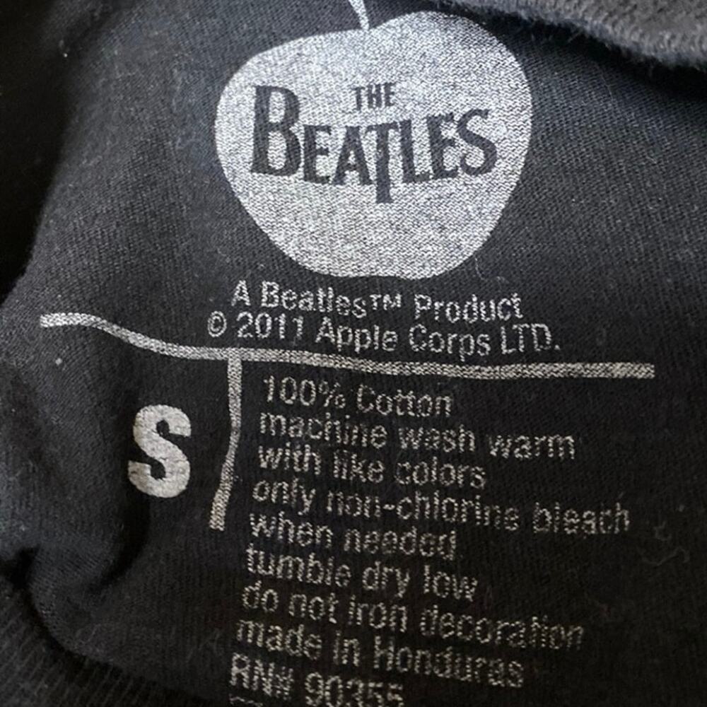 Vintage The Beatles Abbey Road Black Short Sleeve Graphic Tee T-shirt Top Size S - Picture 4 of 4